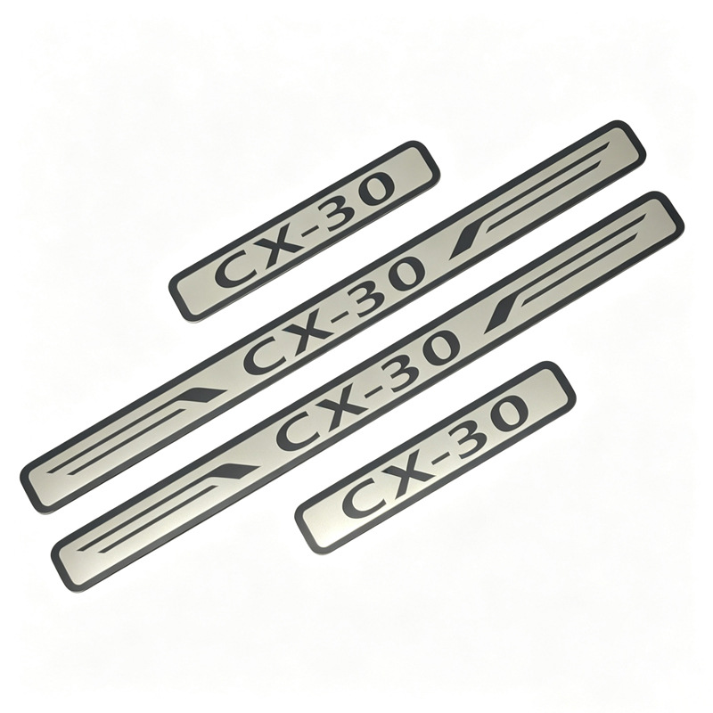 Mazda Cx-30/Cx-90/Cx-60/Cx-3 Welcome Pedal Mx-30 Modified Threshold Strip Stainless Steel