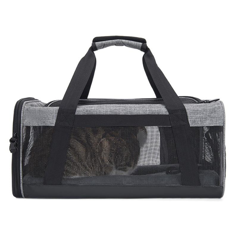 Wakytu británico coche al aire libre transpirable portátil aviación PET bolsa de gran capacidad gato y perro bolsa
