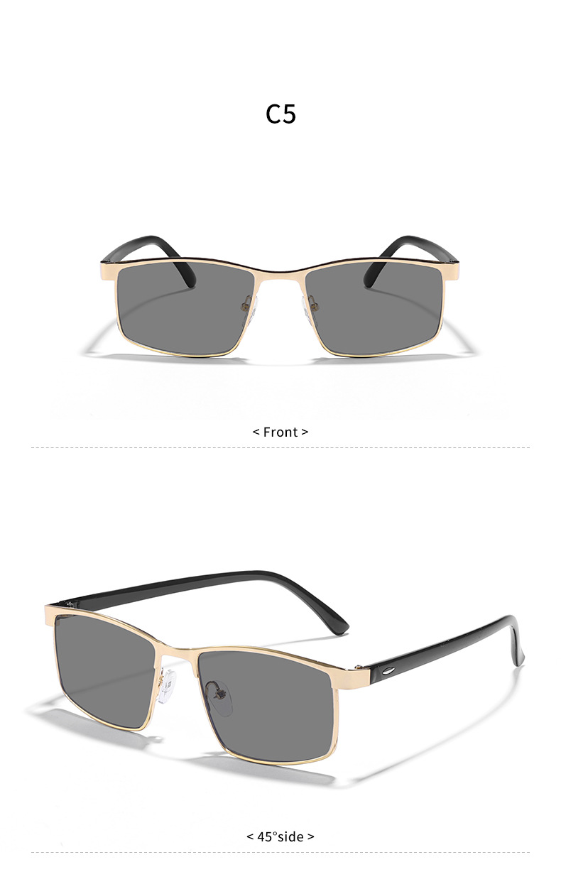 Fashion Ac Square Full Frame Men's Sunglasses display picture 9