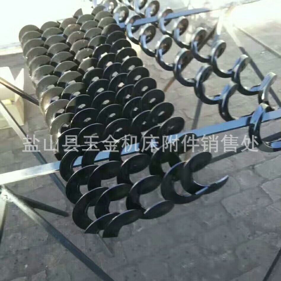 厂家大量批发整体式耐磨无轴螺旋叶片机床绞龙叶片螺旋杆
