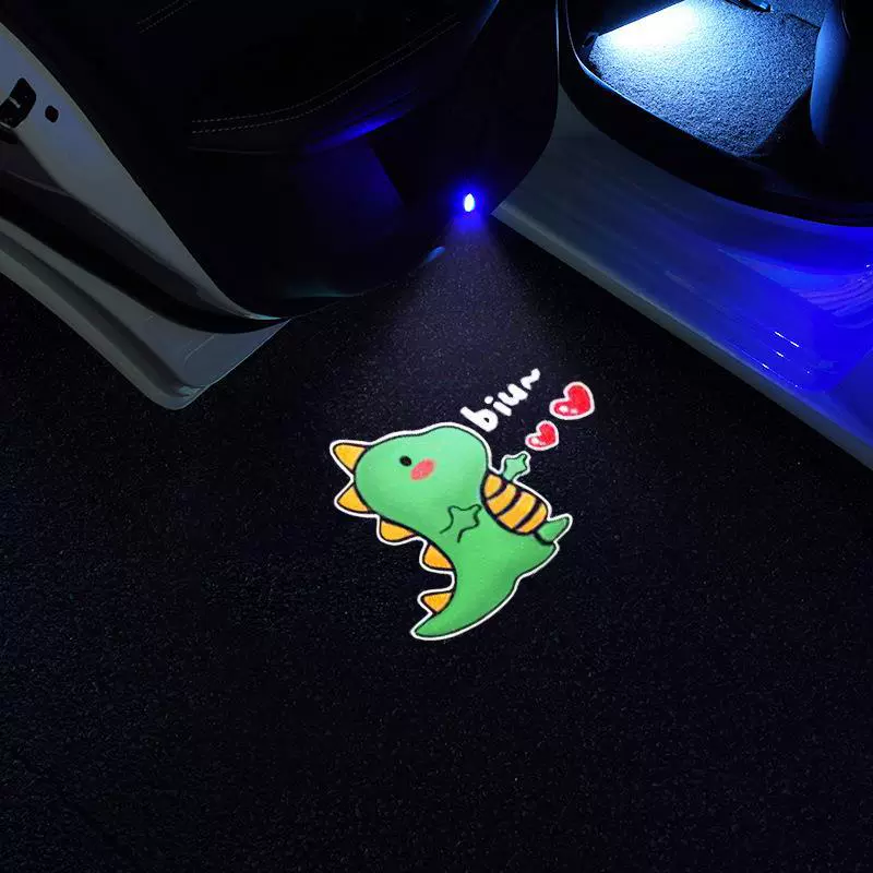 Автомобильный динамический приветственный свет, Дверной Свет, наземный свет, Индукционная проекция открывания двери, наземный свет, атмосферное украшение без проводки