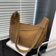 Popular Fashion All-match Simple Women's Shoulder Crossbody Bag Casual Foreign Trade Dumpling Bag Large Capacity Nylon Cloth Bag