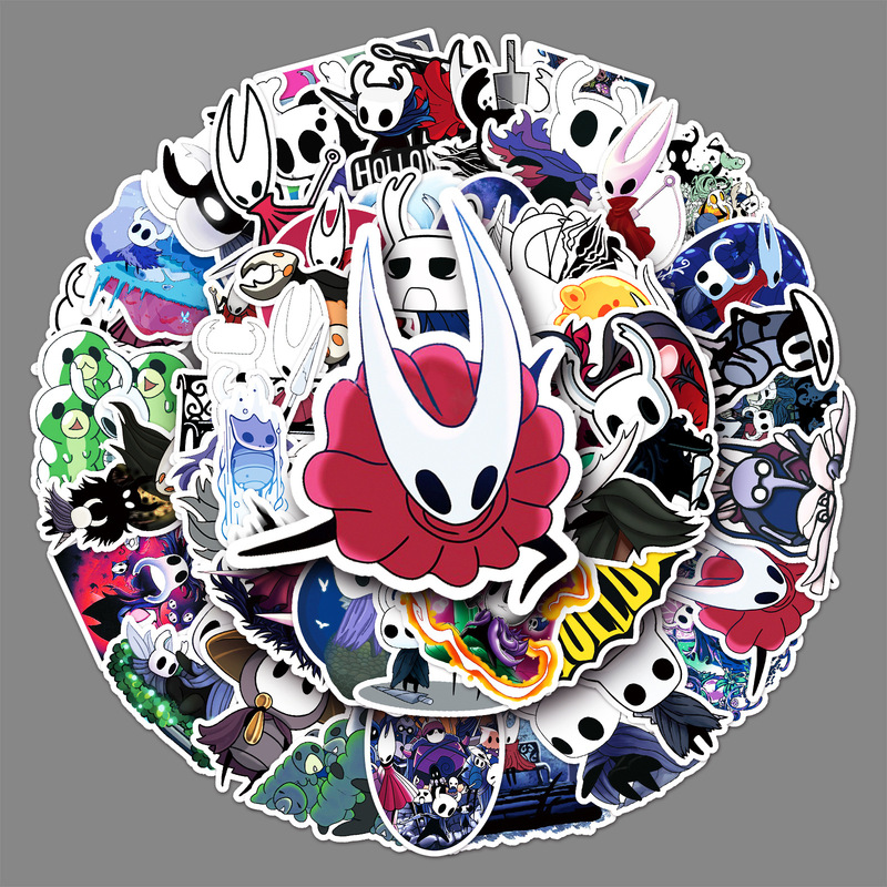 50 empty knight graffiti cross-border cartoon European and American animation game creative DIY skateboard luggage stickers 50 empty knight graffiti cross-border cartoon European and American animation game creative DIY skateboard luggage stickers