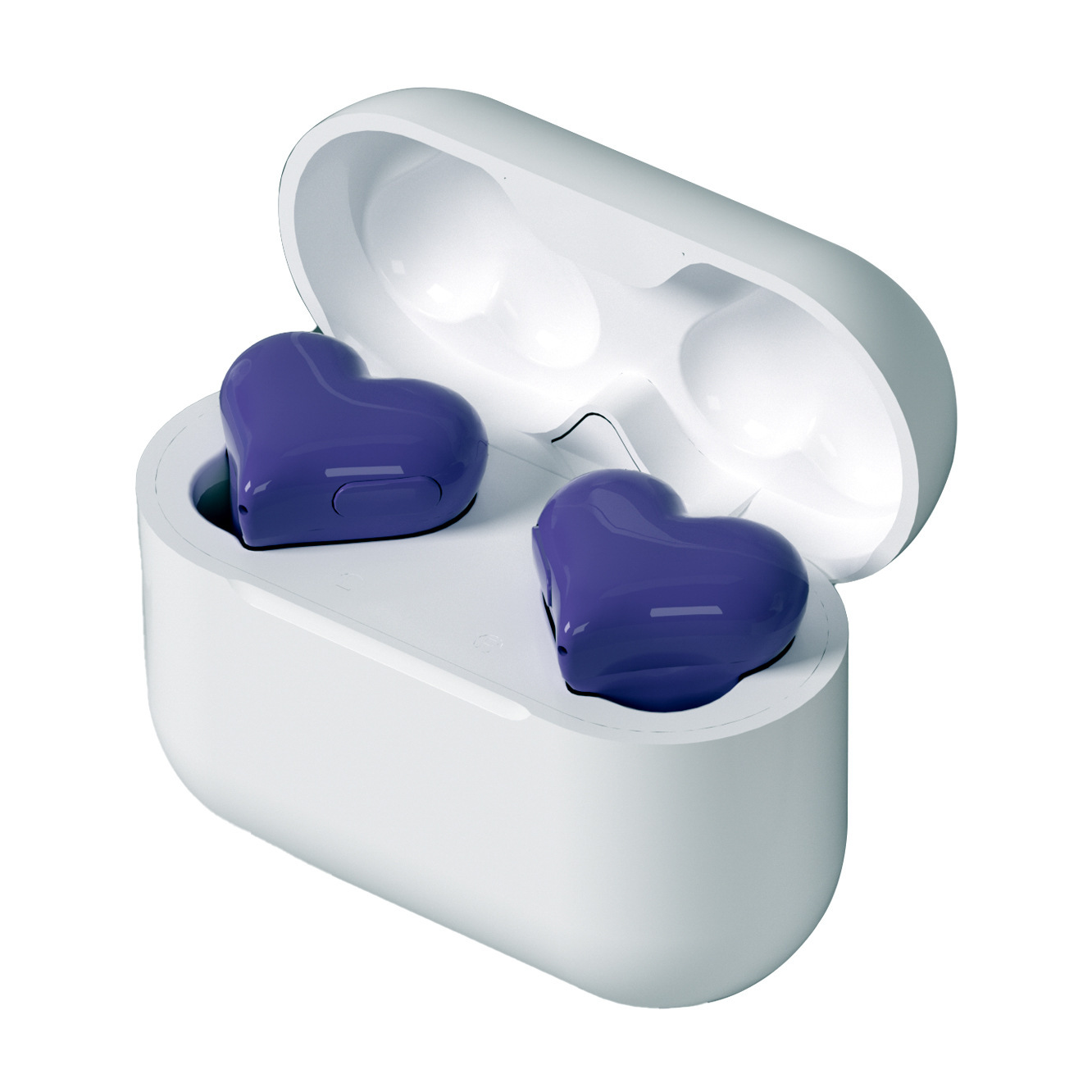 Audífonos Bluetooth con Forma de Corazón Japoneses, Lindos Audífonos Inalámbricos Intrauditivos con Luces de Colores y Alta Calidad de Sonido