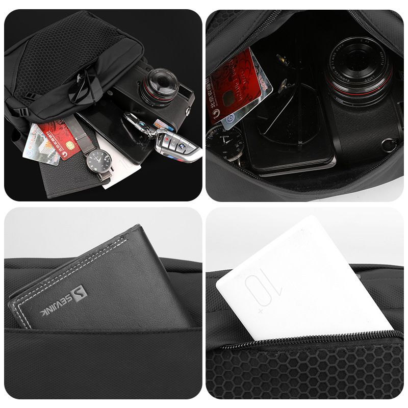 Wepower nuevos hombres de nylon ligero bolsa mensajero horizontal casual moda hombro pequeña mochila