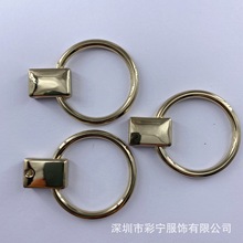 女士腰带装饰扣 凸形圆圈腰带扣 锁皮固定圆圈皮带装饰扣系皮绳扣