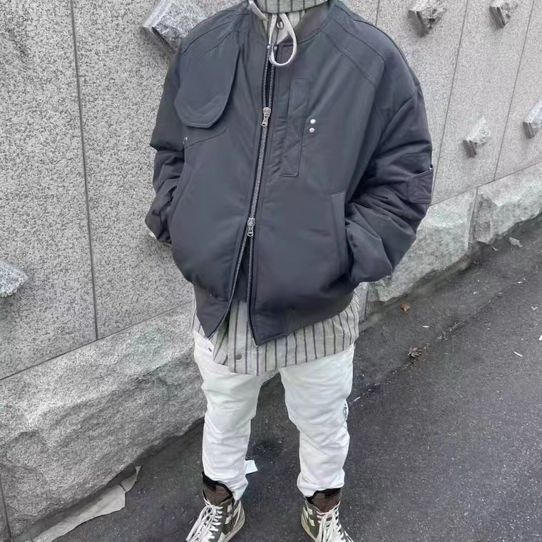 Undermycar Velcro deconstrucción función acolchada Vibe multi-Bolsillo de algodón acolchado traje de vuelo traje de la chaqueta UMC