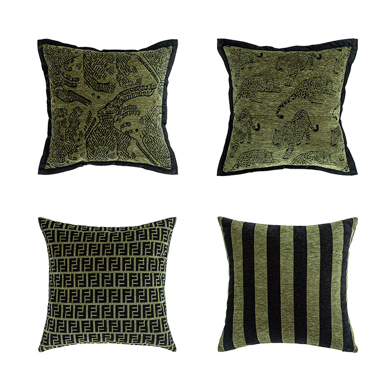 Nórdico moderno jacquard almohada sofá sala de estar almohada modelo de sala de hotel almohada cubierta mayorista
