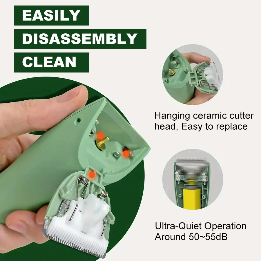 Green trimmer, men's electric waterproof hair clipper, Amazon