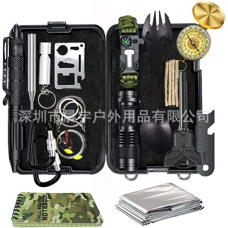 Travel equipment for camping, treasure chest, universal tools set, Amazon