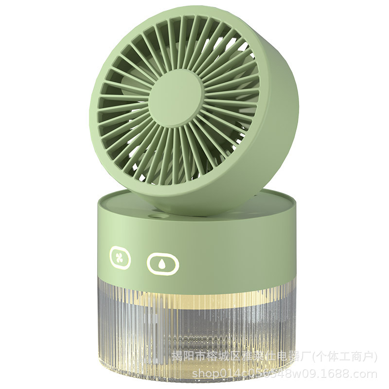[Amazon Hot Sale] ventilador de escritorio al aire libre circulación de gran viento para el hogar visualización digital ventilador triángulo de doble propósito