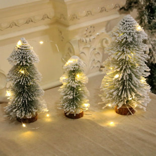 Christmas Decorations, Cedar Needle Tower-Shaped Christmas Tree Desktop Ornaments, Hotel Shopping Mall Window Decorations