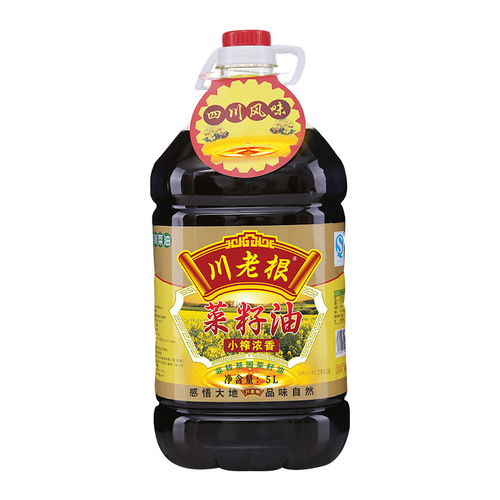Sichuan Old Root 5L Small Pressed Fragrant Sesame Oil, Suitable for Sichuan Cuisine, Factory Wholesale Cooking Oil
