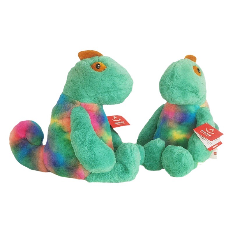 Peluche de camaleón Aurora, muñeco de lagartija realista, muñeco de dibujos animados acostado, almohada de muñeco, muñeco para coche, transfronterizo.