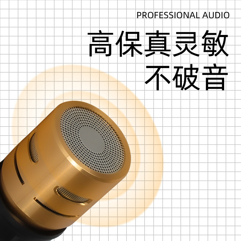 ワイヤレスマイクコアプロフェッショナルアンチハウリングダイナミックマイクマイクヘッドKTV高感度マイクユニバーサル|undefined