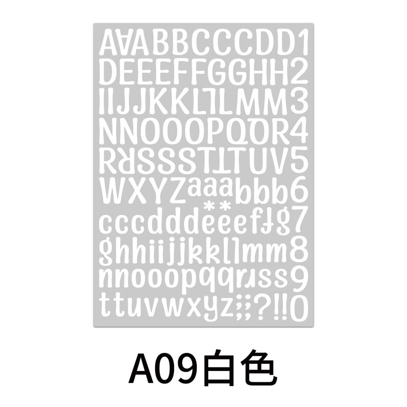 レターステッカークロスボーダーカラー英語英数字組み合わせ diy ステッカー水カップコンピュータ装飾防水ステッカー|undefined