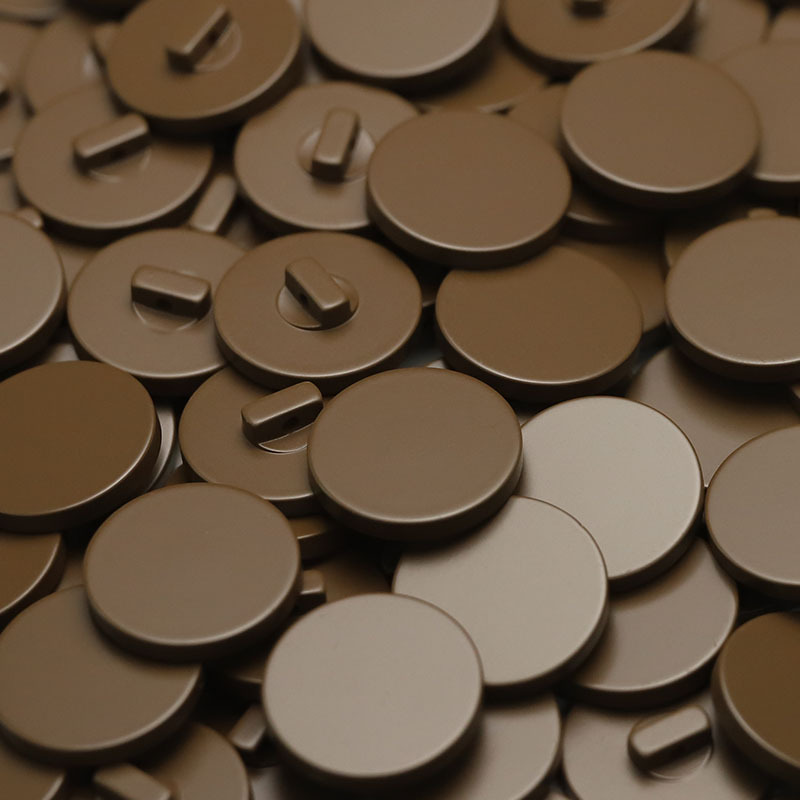 Plana pintada redonda de alta pierna botón abrigo resina rompevientos abrigo botón traje hebilla gemelos en stock al por mayor