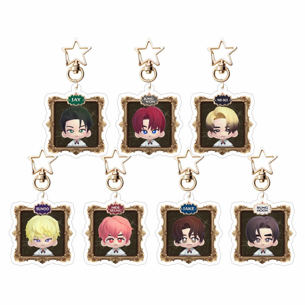 Cartoon acrylic keychain