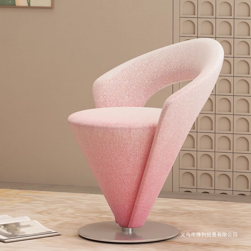 Light Luxury Leisure Chair, Restaurant Chair, Trendy Model for Home Use, Bedroom Vanity Chair, Dining Chair, Modern Minimalist Dressing Swivel Chair