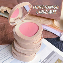 HERORANGE小甜心花颜雾彩腮红自然元气微醺显色纯欲膨胀色