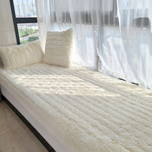 主卧小阳台垫子飘窗垫加厚毛绒飘窗毯坐垫公主房间装饰窗台垫新款