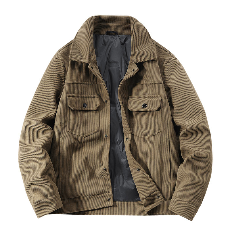 【901A】Winter Men's Corduroy down Jacket with Lapel, Warm 90% down Jacket for Men, Winter Style 【901A】Winter Men's Corduroy down Jacket with Lapel, Warm 90% down Jacket for Men, Winter Style