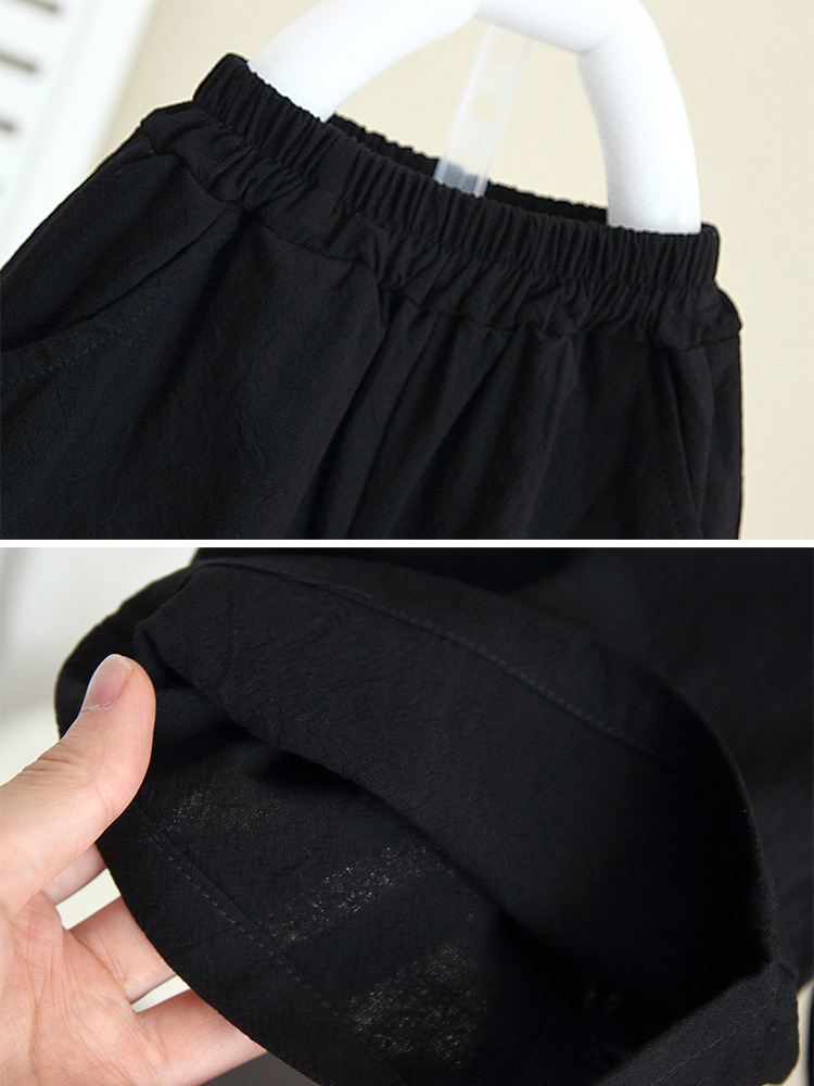 7154 traje de niño verano 2025 nueva camisa de manga corta para niños delgada de dos piezas hermosa ropa de verano para niños