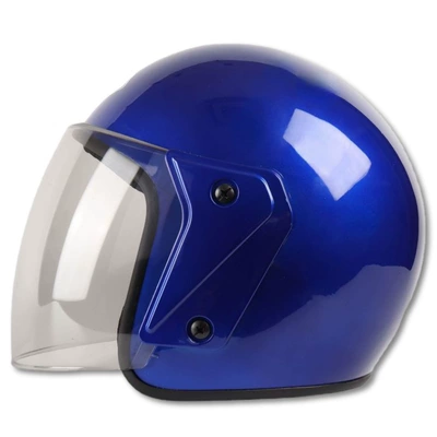 Motorcycle Safety Supplies, Women's and Men's Electric Car Full-Face - solid-color-blue