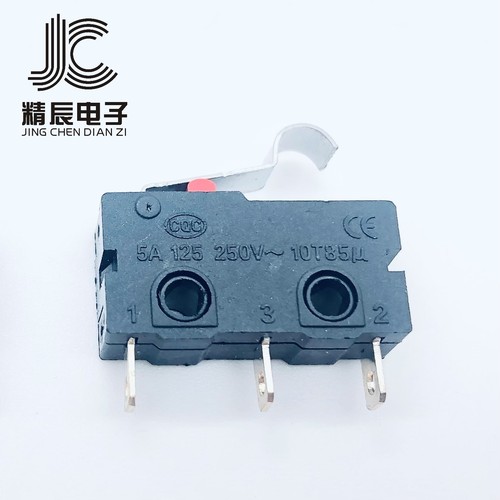 Micro switch KW12-E curved handle three-legged 5A 250VAC travel limit switch 19.8*10.2