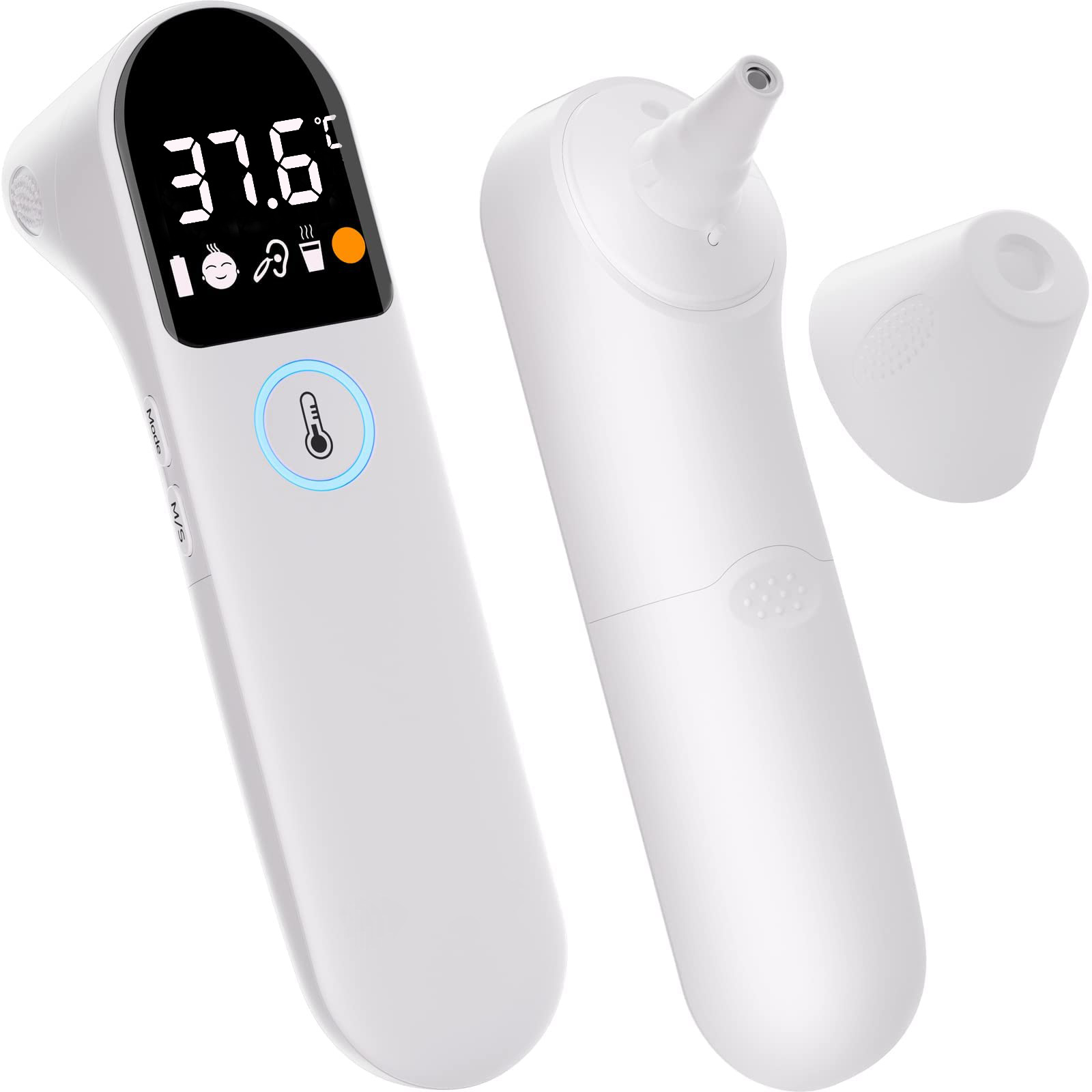 Medical Electronic Infrared Thermometer in Stock Chinese and English Household Smart Digital Hard-Head Dual-Unit Switching Thermometer