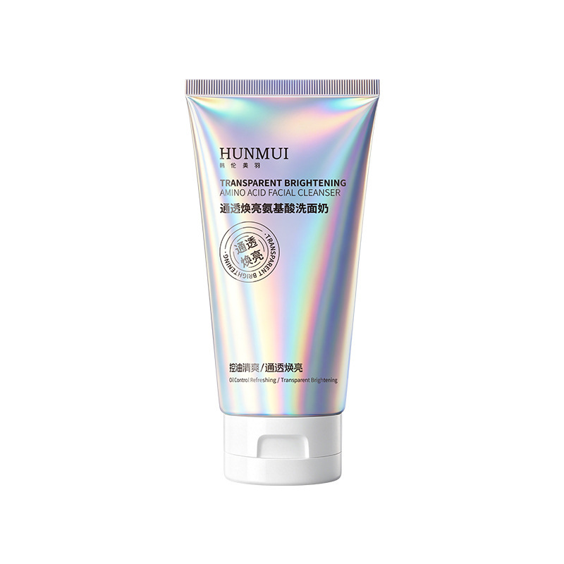 Han Lun Meiyu transparente y brillante aminoácido limpiador refrescante controlador de aceite limpiador suave limpiador fabricante