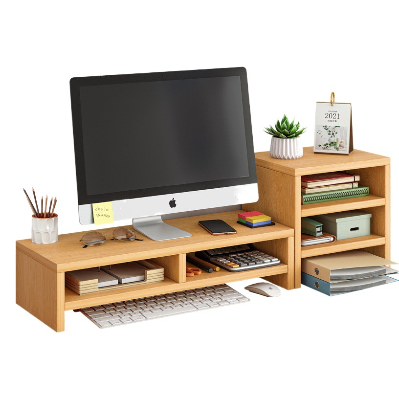 Soporte de la computadora soporte del monitor pad base escritorio almacenamiento estante Escritorio