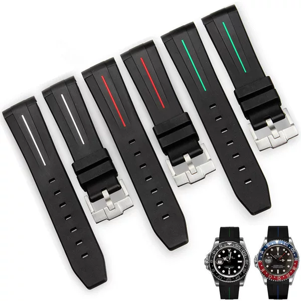 For Omega Swatch Joint Planet Series Moon Mercury Curved Rubber Strap Unisex 20mm