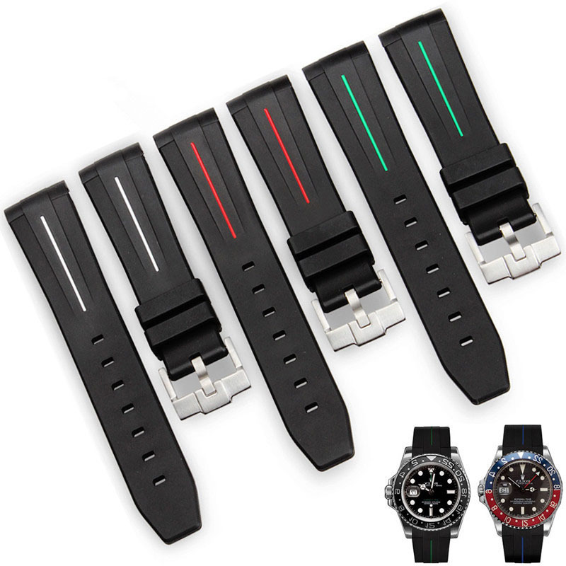 For Omega Swatch Joint Planet Series Moon Mercury Curved Rubber Strap Unisex 20mm For Omega Swatch Joint Planet Series Moon Mercury Curved Rubber Strap Unisex 20mm