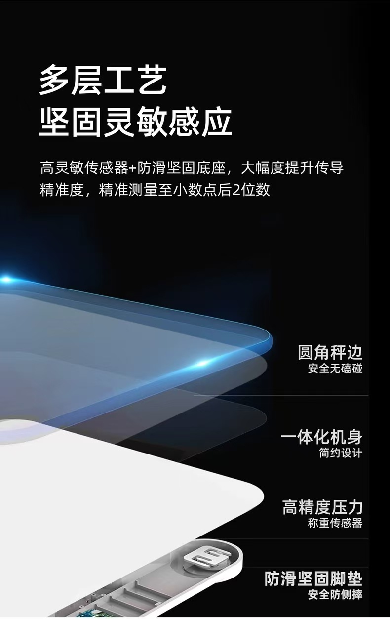 Haier Akıllı Ev Kişisel Yağ Oranı Ölçer, Diyet Kilo Tartısı, Elektronik Terazi, Etkili Veri Analizi, Haier APP ile Entegre