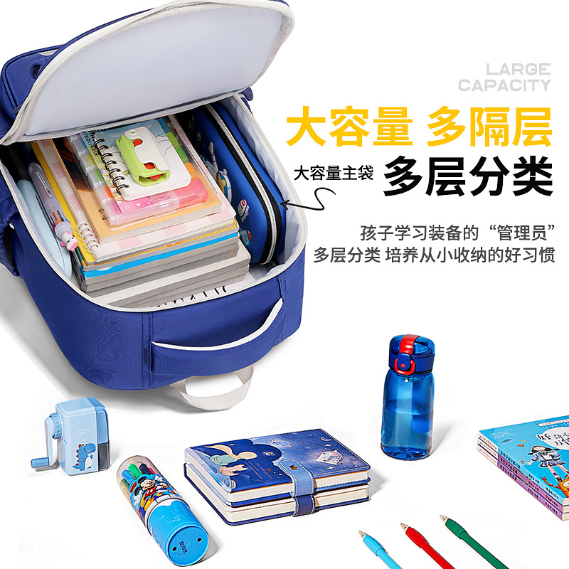 2025 nueva mochila de nube para niños estudiantes de primaria de grado 1-3 a grado 6, reducción de carga de gran capacidad ultraligera