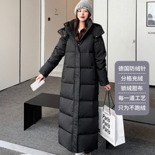 超长款羽绒服女新款白鸭绒长过膝到脚踝加厚时尚冬季艺考外套