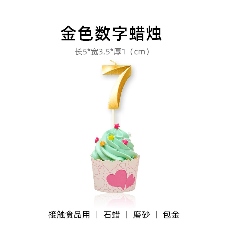 Opera House Digital Birthday Candle Golden and Silver Age Candle Candle wholesale Baking Cake Test Parts Products