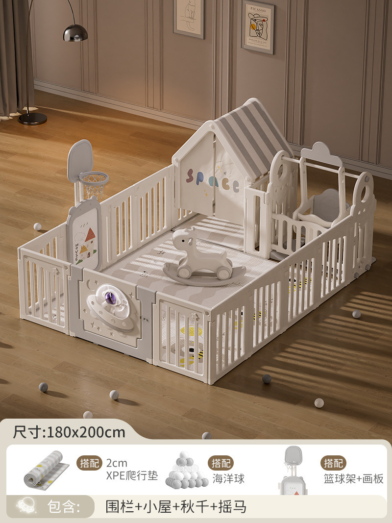 1.8*2.0 pequeña casa swing caballo mecedora 2 cm XPE tapete