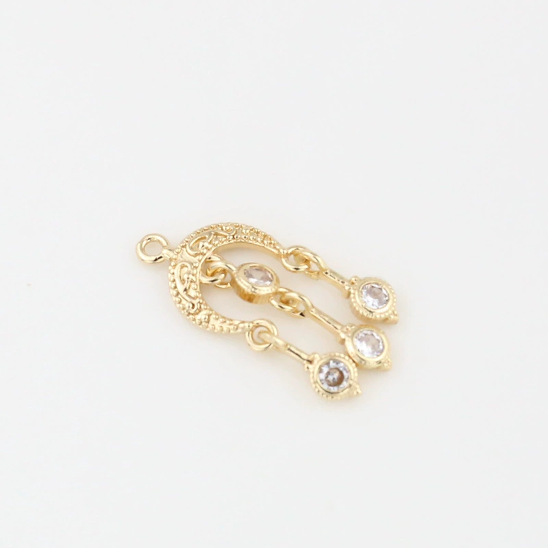 П pendant with zircon with tassels, серьги handmade, ожерелье и браслет, 18 карат, DIY