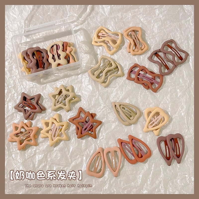 ドーパミンカラー星ヘアクリップキャンディー色少女甘い前髪側ヘアピン砕髪bbクリップ卸売り|undefined