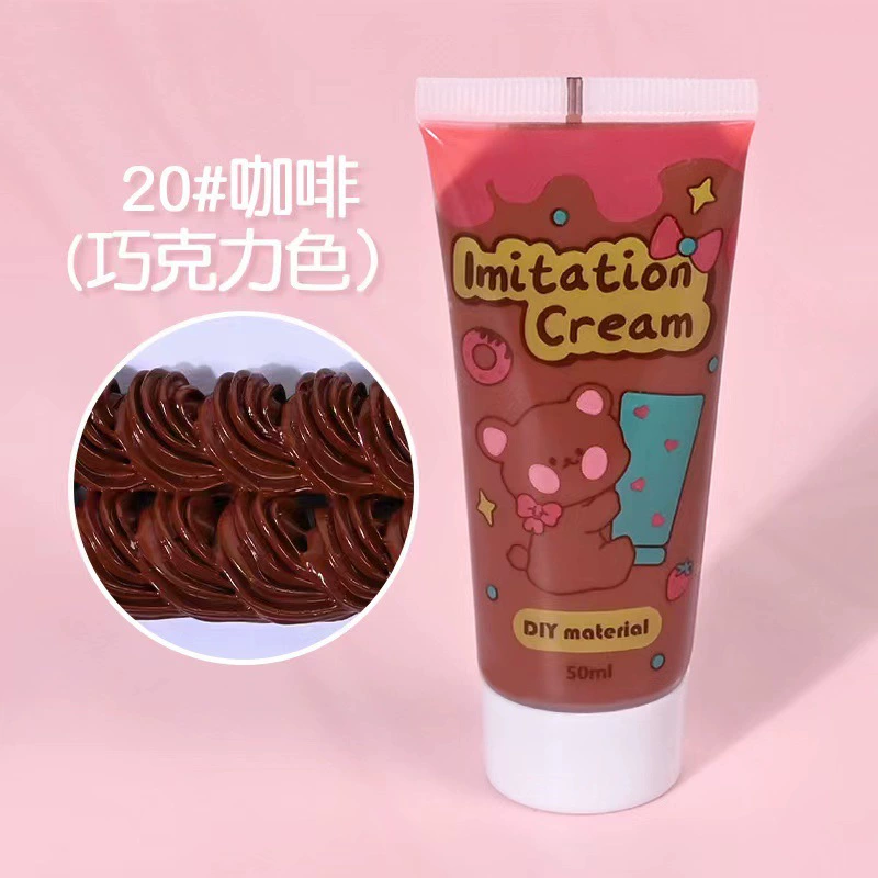 Крем‑паста (cream clay) 50 г для DIY, мягкая антифризная имитационная паста для декора чехлов