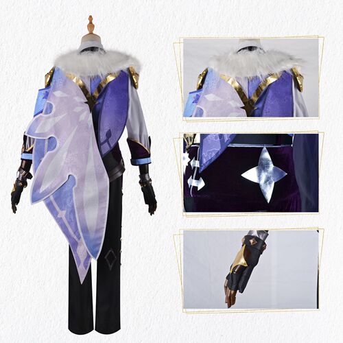 Original God Kaia cosplay suit West Wind Knights cosplay cavalry captain Kaia anime game suit male