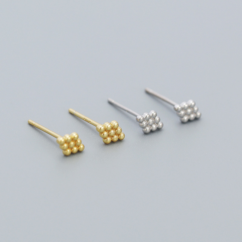 Casual Geometric Sterling Silver Plating Ear Studs 1 Pair display picture 1