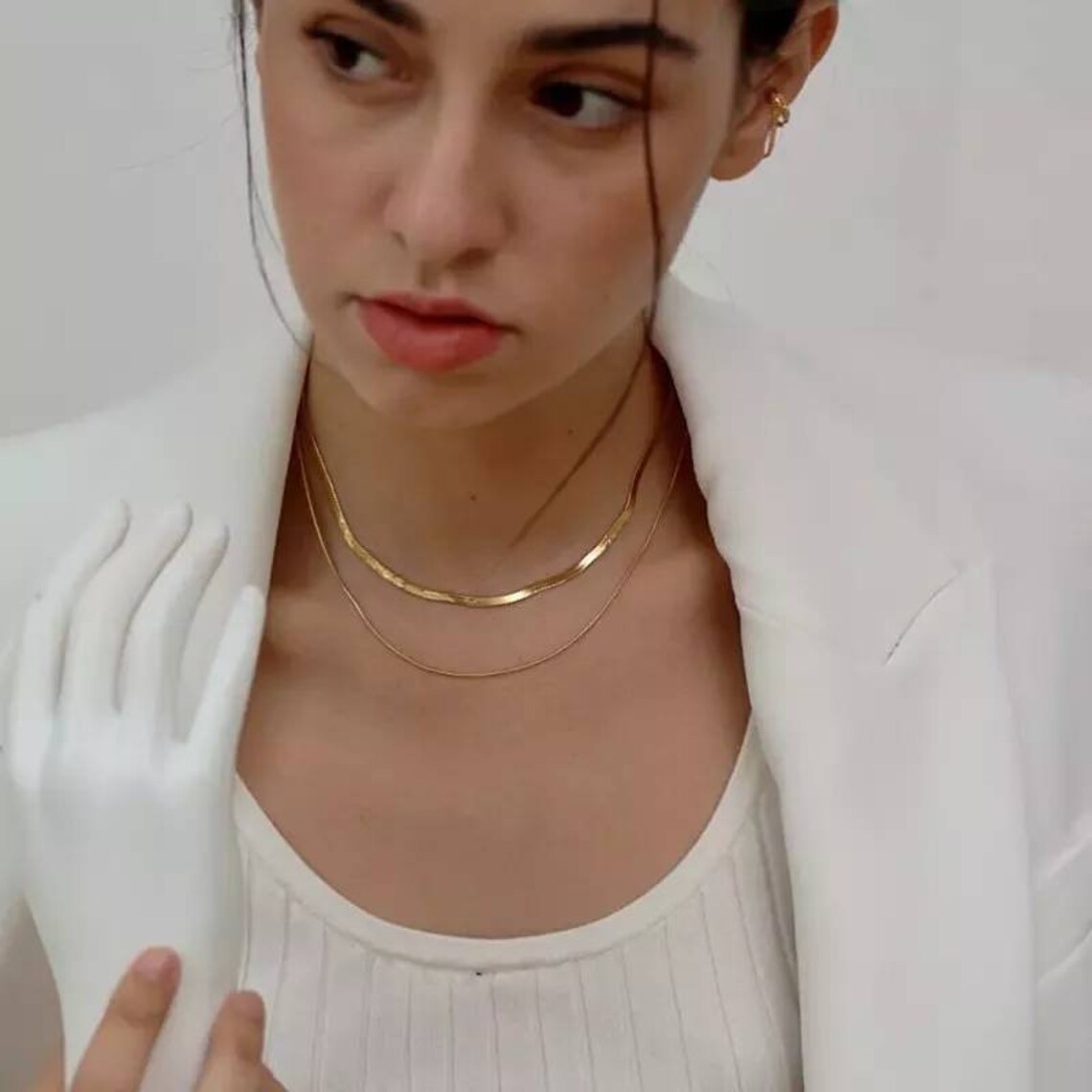 Fashion Geometric Stainless Steel Plating Necklace 1 Piece