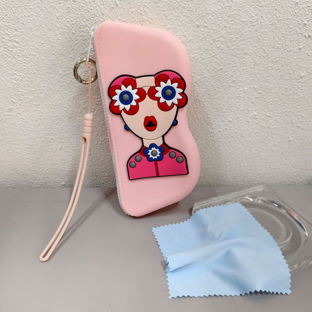 Bolsa de almacenamiento de gafas de sol de alto valor Bolsa de almacenamiento de cambio portátil Bolsa de almacenamiento de silicona anti-caída Bolsa de almacenamiento de gafas impermeable