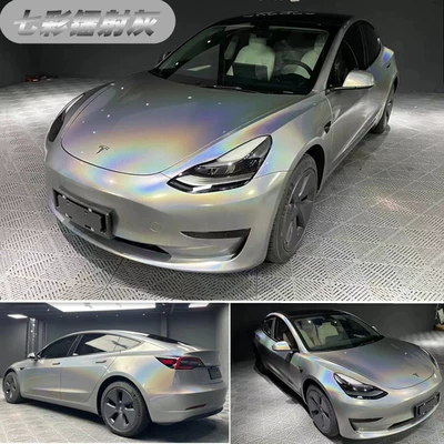 Paint Protection Film, Uv Resistant, Auto Color Change Film - colorful-laser-silver-152-18m