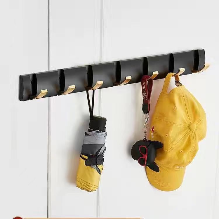 Pistola gris invisible gancho de la capa colgante de pared entrada de la pared gancho de la ropa gancho de la fila detrás de la puerta armario sombrero gancho sin perforar