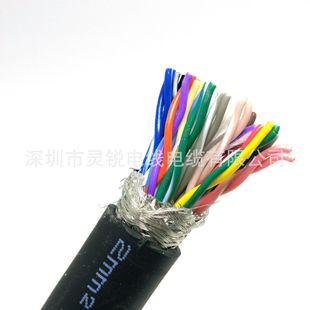 20-core PUR Drag Chain Cable TRVSP-10p*28AWG Cold-resistant, Oil-resistant, Wear-resistant and Foldable-resistant 20.0million Times Green