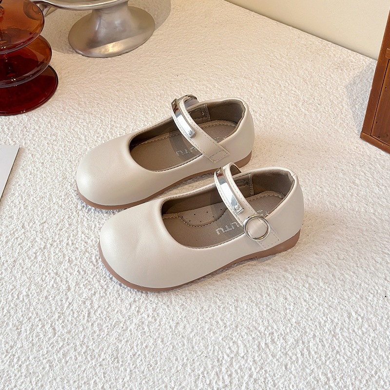 Ballerinas in Lederoptik mit weicher Sohle, Schleifenverzierung und Mary-Jane-Schuhen für Kleinkinder – leicht und bequem zu tragen_voghion.com
